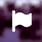 Prepare an icon for website, white colored 2d flag logo, background is blurry and has purple color tones with a slightly low exposure31